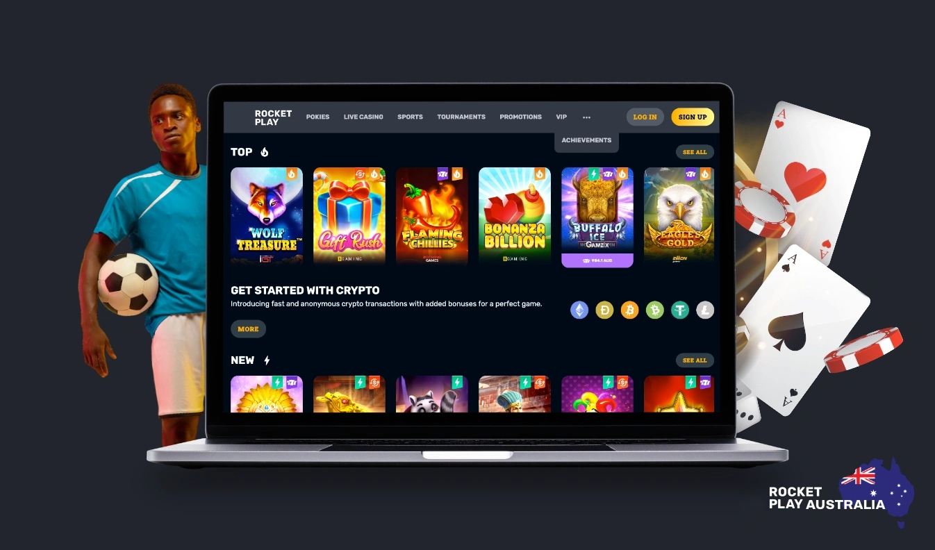Detailed information about RocketPlay company for legel sports and casino betting in Australia