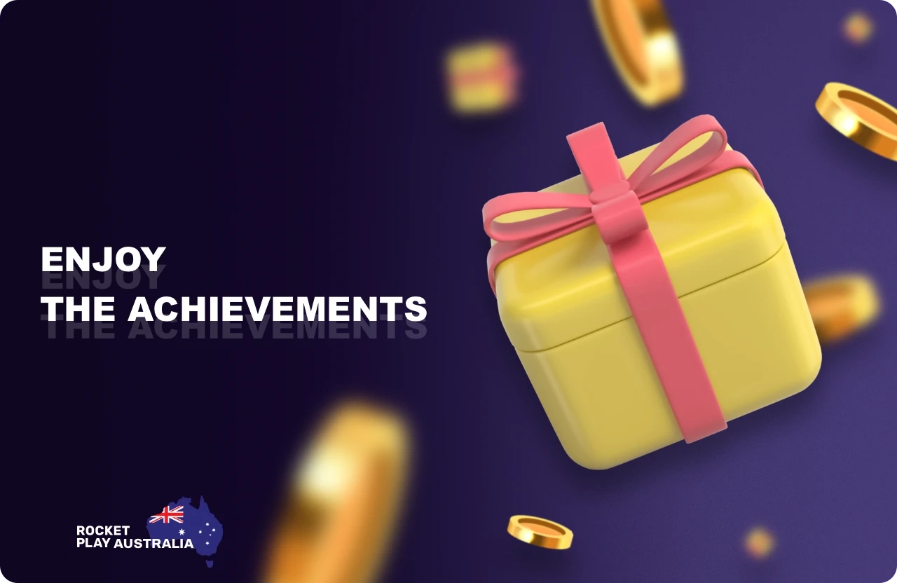 Achievements in Rocketplay allow all players from Australia to win special prizes