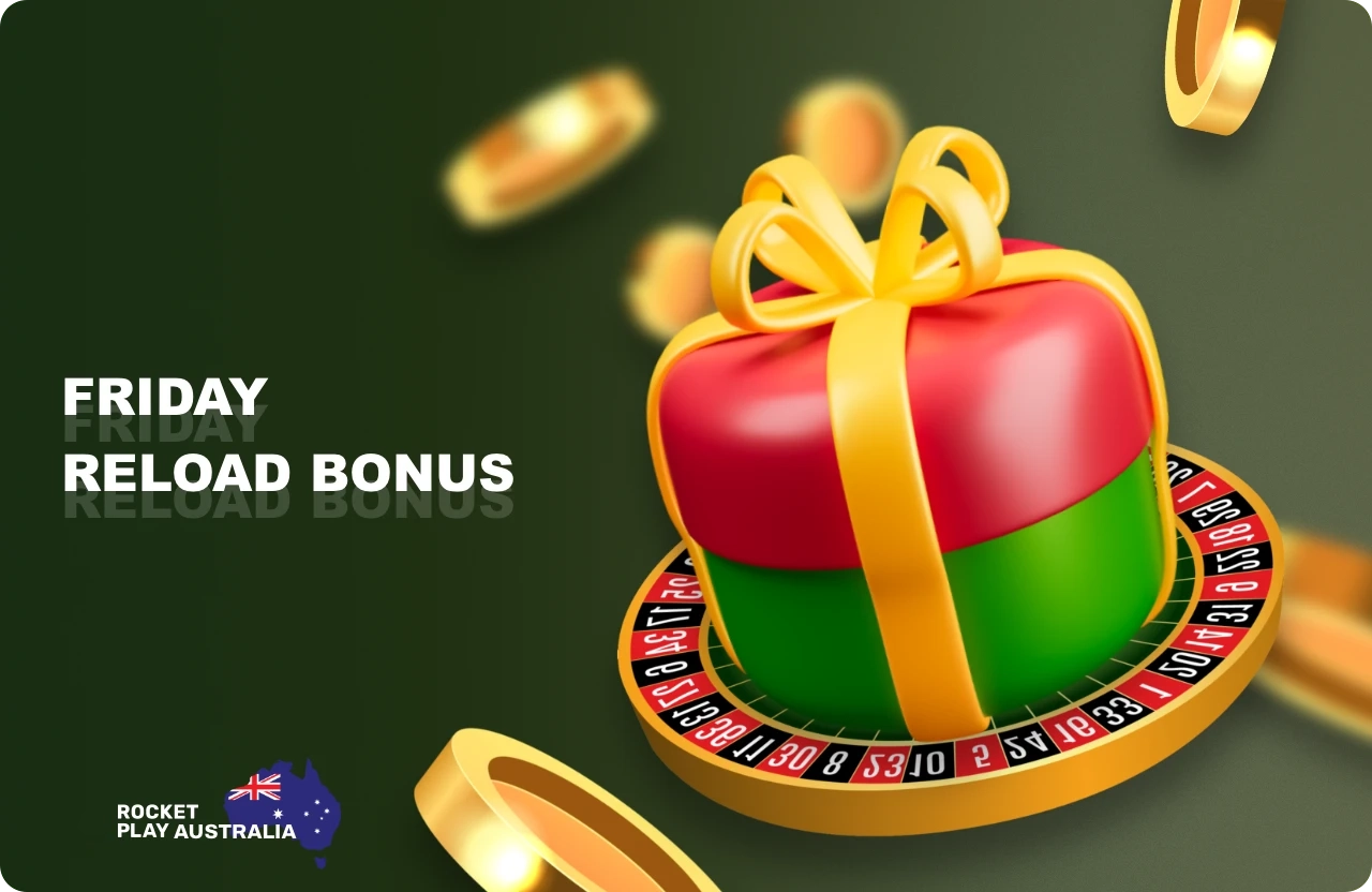 Friday reload bonus at Rocketplay for players from Australia
