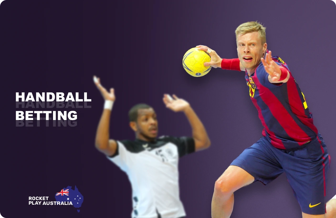 With Rocketplay Australia you can bet on various handball tournaments and follow the matches online