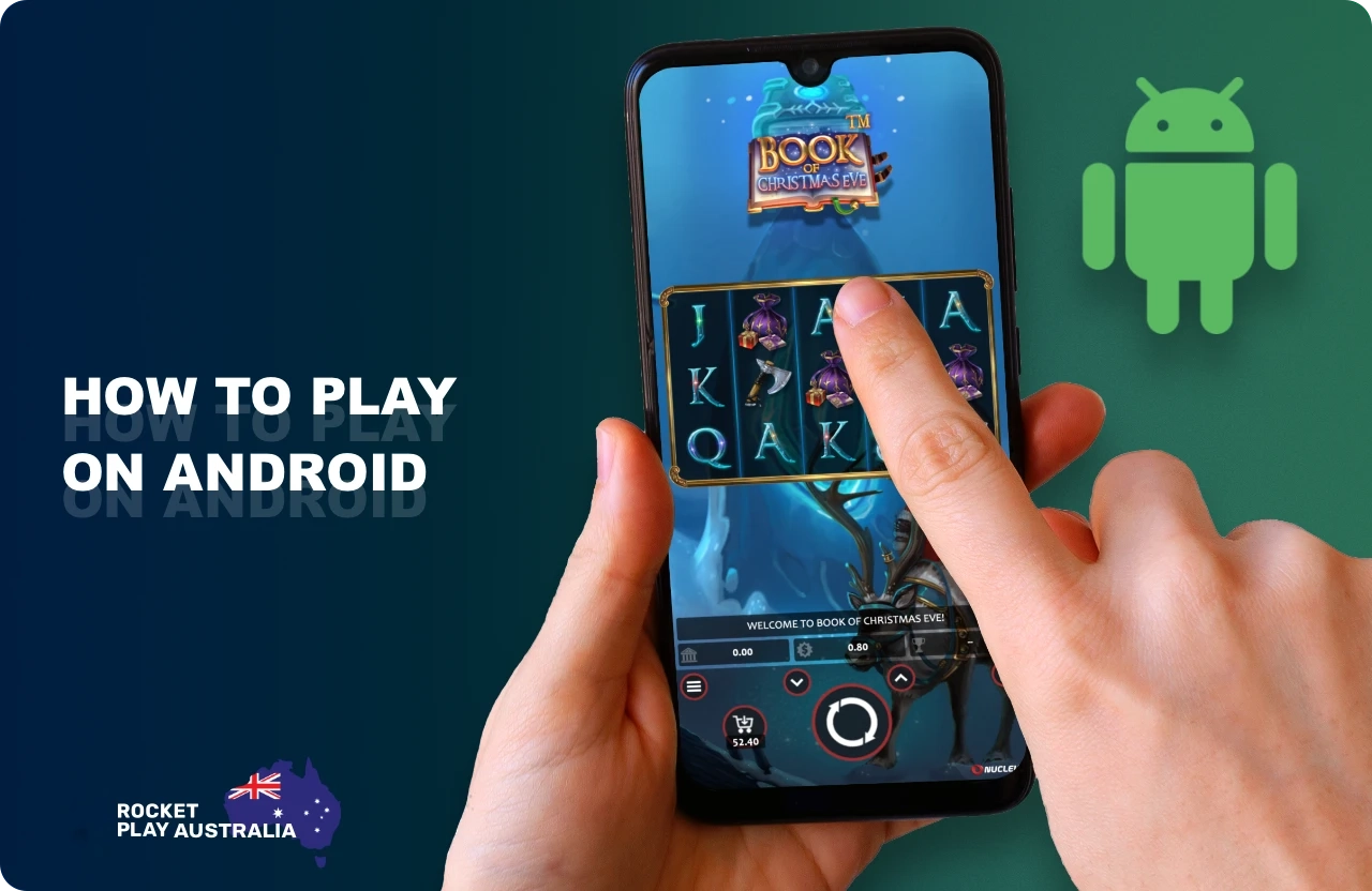 In order to play at Rocketplay casino from an Android device is enough to open the mobile version of the official site