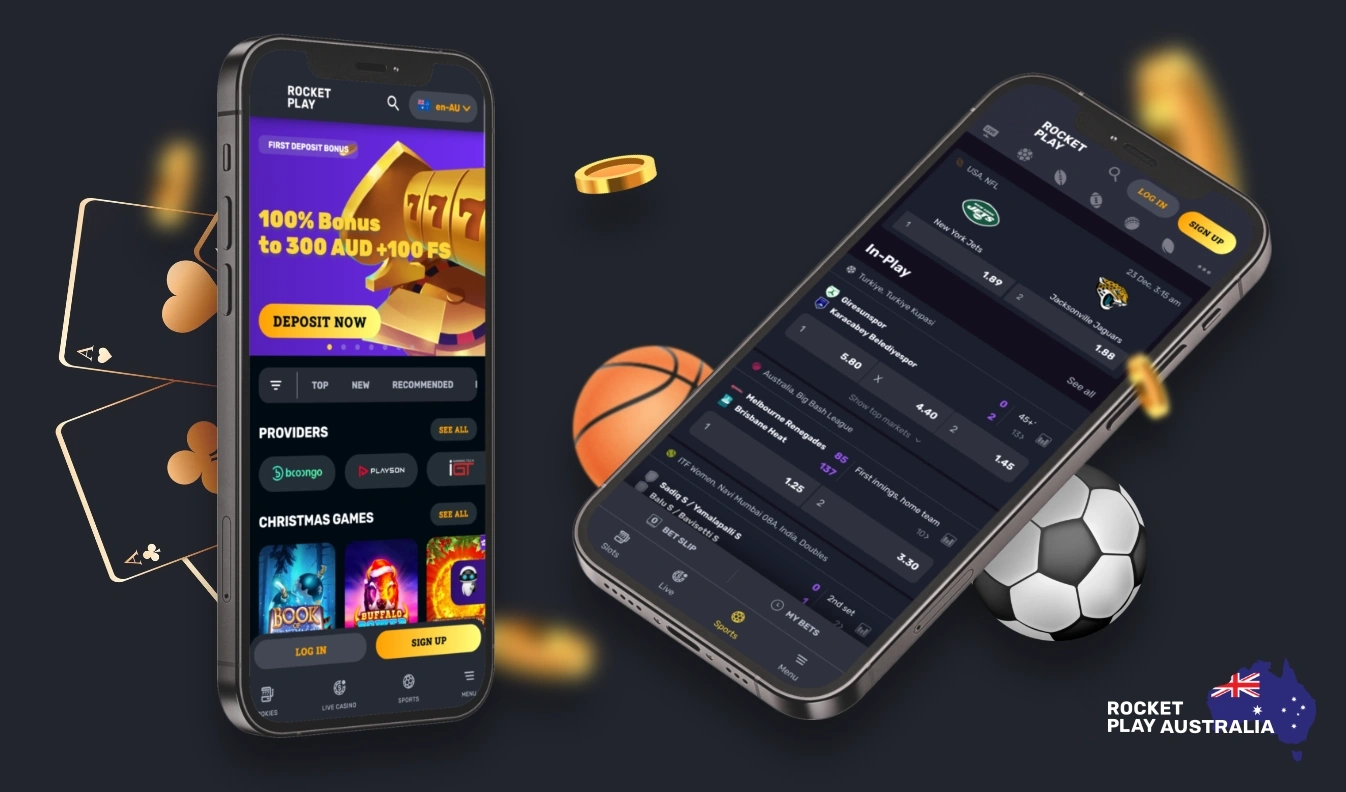 Rocketplay mobile casino allows you to play casinos and bet on sports on the go