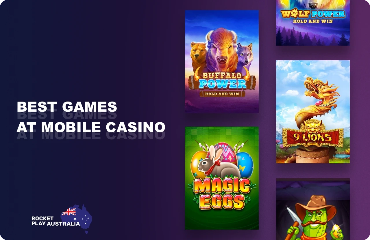 The list of the best games in mobile casinos Rocketplay is constantly changing