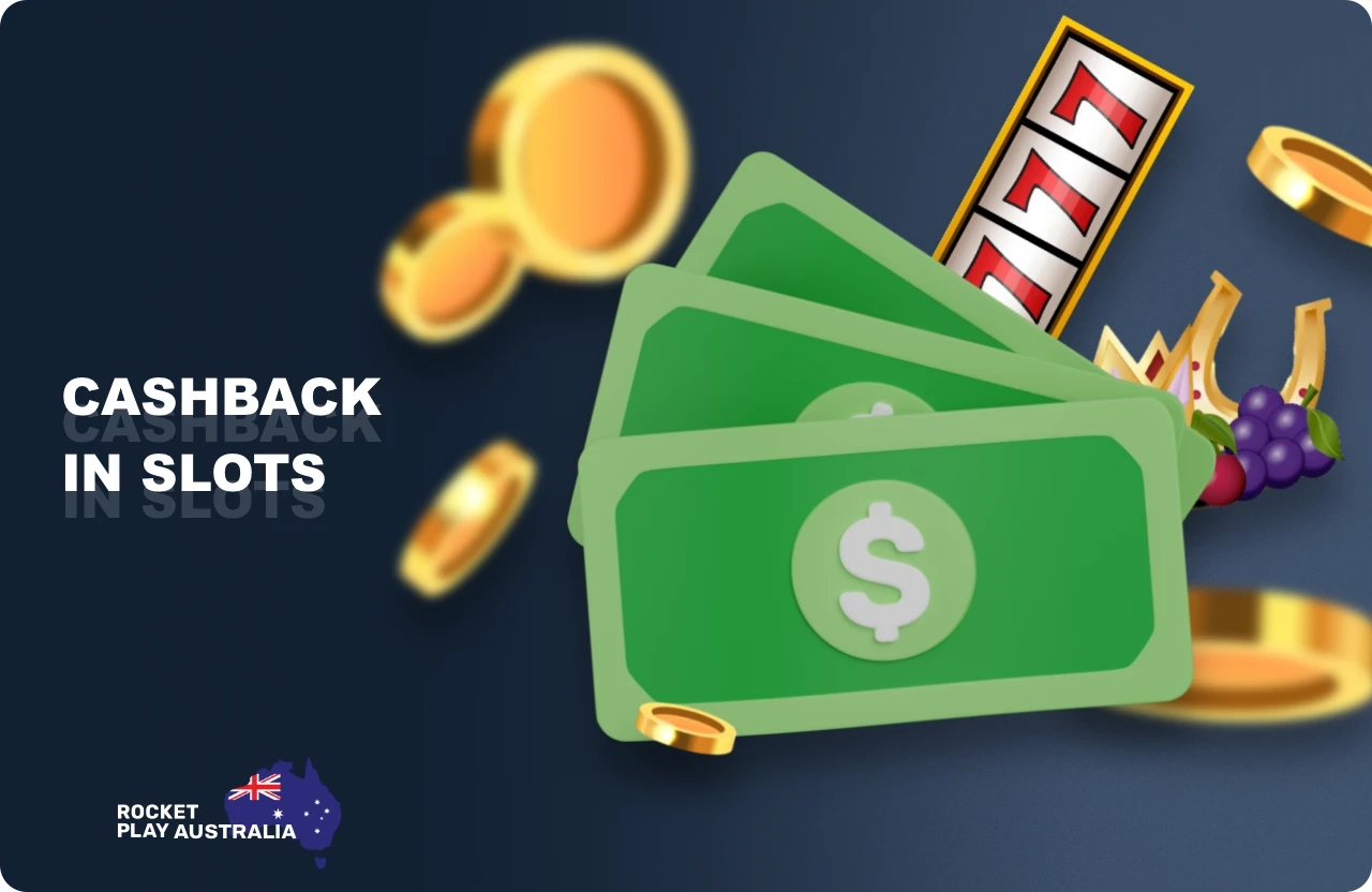 Get cashback by playing a variety of slots on the Rocketplay platform in Australia
